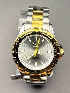 Invicta Two-Tone Silver and Gold Men's Bracelet Watch